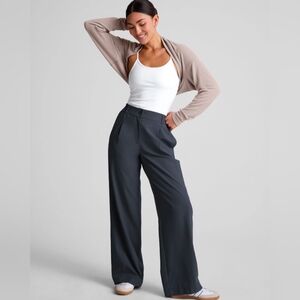 Beyond Yoga Status Wide Leg Trouser Medium Nocturnal (Navy) NWT
